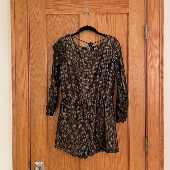 Zara Gold Sequin Romper - NWT Size XS - Picture 3 of 5